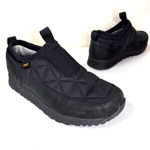 TEVA Ember Commute Slip-Ons Men's 11 Waterproof Black Leather Gorpcore Outdoor